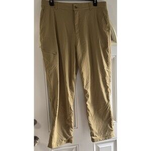 Gerry Pants Men Size 38 Brown Lined Stretch Nylon Hiking Adventure Outdoor Tan